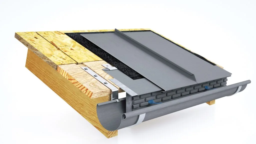 Конструктивная схема фальцевой кровли